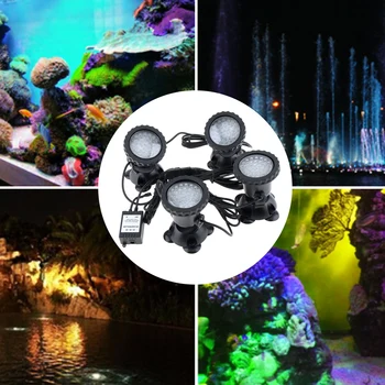 1 buc-5 buc 36 LED-uri de Culoare de Amenajare a teritoriului Spoturi Iarbă de Apă Umple de Lumină piscină iluminat de lumina pentru Acvariu Rezervor de Pește de Apă Piscină Grădină