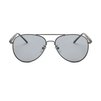 NOUL Negru/Maro Cadru Metalic Bărbați Polarizat ochelari de Soare UV400 Ochelarii de Condus De Omul Cu Cutia