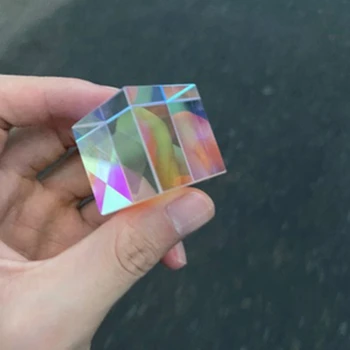 18mm Cubi de Știință Cub Optică Prisma Fotografie cu Prismei Hexagonale Decor Acasă Prismă de Sticlă