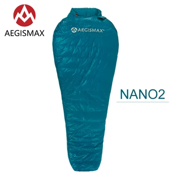 AEGISMAX MINI Nou Upgrade Nano Serie în aer liber Camping Ultra Light Sac de Dormit de Nailon Mumia 3 Sezon de Gâscă în Jos Sacul de Dormit
