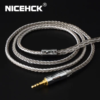 NICEHCK C16-4 16 Core Argint Placat cu Cablu 3.5/2.5/4.4 mm Mufa MMCX/2Pin/QDC/NX7 Pin Pentru QDC C12 ZSX V90 TFZ NX7 Pro/DB3/F3/BL-03