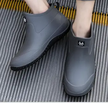 2020 Bărbați Cizme De Ploaie Om Pantofi De Apă De Sex Masculin Ghete Barbati Casual Cizme Cauciuc Ploaie Pantofi Impermeabil În Aer Liber Ploaie Pantofi