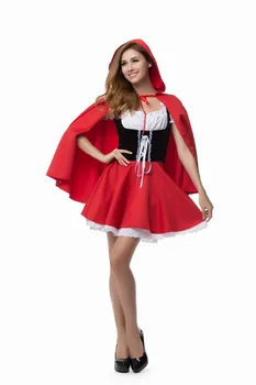Marimea S-6XL Halloween Doamnelor Costum de scufita Rosie Fantezie Partid Găină Halat de Joc Cosplay Uniformă Rochie Fancy