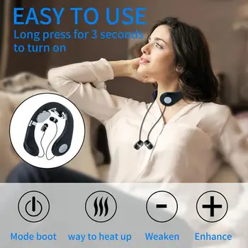 Wireless Căști cu fixare pe gât Bluetooth 5.0 Portabil în Ureche Căști Confortabile, Ergonomice de Purtare Design Inteligent Masaj Gât