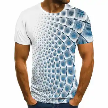 Vara T-shirt pentru bărbați streetwear O-gât cu mânecă scurtă T-shirt, blaturi stilul punk barbati haine casual 3D de imprimare T-shirt