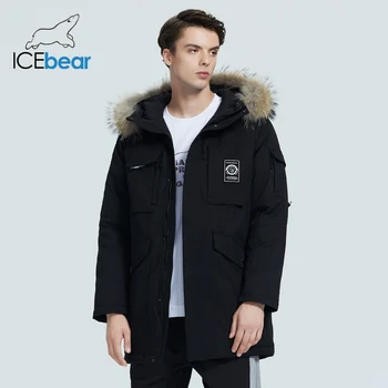 ICEbear 2020 noi de iarna pentru bărbați cald de înaltă calitate în jos jacheta haina cu guler de blana brand de îmbrăcăminte de sex masculin MWY20609D