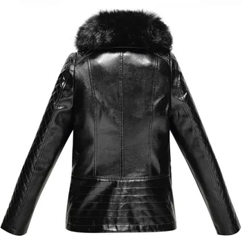 Piele Faux blana femei negru rosu L-6XL plus dimensiune PU jacheta de iarna noi agrement moda plus gros caldura din piele faux blana LR663
