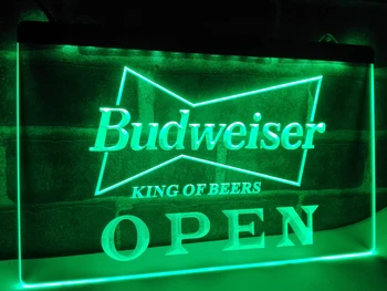 LE113 - DESCHIDE Berea Budweiser NR Pub Bar LED-uri Lumina de Neon Semn decor acasă meserii