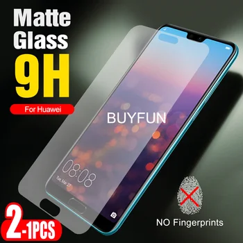 1-2 buc Premium Mat mat HD sticlă de protecție Pentru Huawei P20 P20 Lite P20 Pro Anti-amprente folie de Protectie