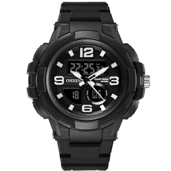Brand OHSEN Bărbați Cuarț Ceas Digital Mens Sport Ceasuri Electronice Militare ceas de mână de sex Masculin Impermeabil Ceas Relogios Masculino