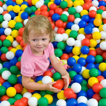 200 Buc/Lot Eco-Friendly Bile Colorate Din Plastic Moale Mingea Înot Groapă De Jucării Pentru Copii În Aer Liber Bile Piscină Cu Apă Ocean Wave Ball
