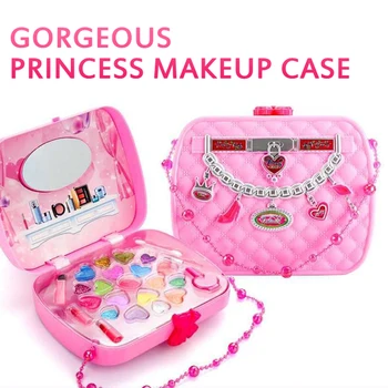 Copiii Non-Toxice Cosmetice Make-Up Beauty Jucării pentru Copii machiaj Machiaj Jucaria Set Joaca Casa Machiaj Geantă de mână de cadouri