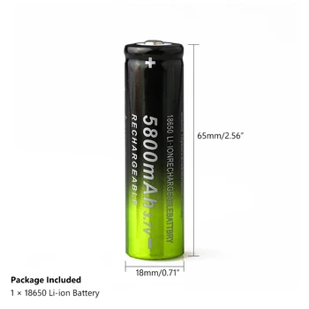 3.7 V 5800mAh 18650 Baterii cu Litiu Reîncărcabilă Verde+negru 18650 Li-Ion Celule de Baterii Pentru Lanterna Power Bank 1/2/4/6/8pcs