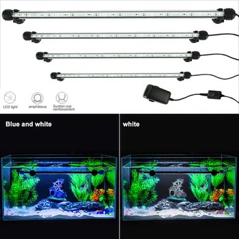 Acvariu Lumina Impermeabil LED acvariu Lumina de Pește Subacvatice Lampa Decor Acvarii Plantelor Iluminare Lampa 19-49CM 220V Puterea UE #T