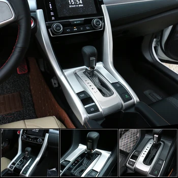 Masina LHD Consola Schimbătorului de Viteze Tapiterie Kit ABS Cromat de Argint Decoratiuni Interioare Accesorii Pentru Honda Civic 2019 2018 2017 2016