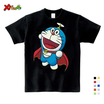 Vanzarea de Vara New Doraemon Desene animate Print Tee Topuri Pentru Fete Băiat de Îmbrăcăminte Doraemon pentru Copii Amuzant minunat pentru Copii T Shirt