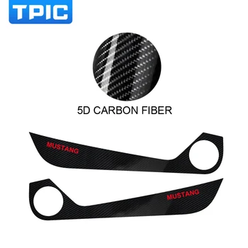 TPIC Auto-styling 1Set/2 buc Portiera din Fibra de Carbon Folie de Protectie Accesorii Autocolante Anti-lovitură de Tampoane Pentru Ford Mustang-2018