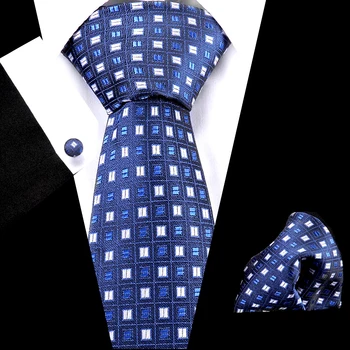 Barbati Cravata 7.5 cm Matase Cravata, Batista, ac de Cravată Cuffink Set de Nunta de Lux Flomal Rochie Accesorii Cadouri Pentru Bărbați
