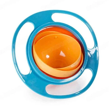 Gyro Bowl Hrănire Copil Bol Universal Tacamuri Vase Bol Alimentar Placa De Copii 360 Roti Spill-Proof Învățare Cină Boluri