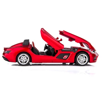 HOBEKARS 1:32 Diecasts & Vehicule de Jucărie Aliaj Metalic Model de Simulare Cabrio Masina Sport de Sunet Și Lumină Trage Înapoi Jucării Masina