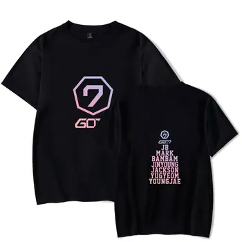 Noua Moda coreeană Kpop Tricouri Got7 Tricou Harajuku tricouri JB Jackson Maneca Scurta Tricouri Bumbac Hip Hop Streetwear Topuri Tee