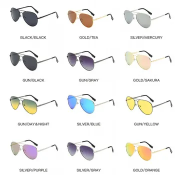 Nou Stil Polarizate Femei Bărbați ochelari de Soare Vintage ochelari de Soare UV400 Razele de Soare Ochelari de vedere de Noapte de Zi și de Noapte
