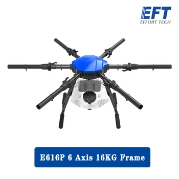 EFT E616P 6 Axe 16 KG/16L 35mm/40mm Braț de Pulverizare Gimbal Sistem de Pliere Quadcopter Agricultură Drone