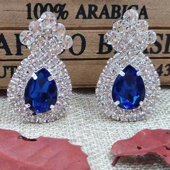 ZerongE bijuterii albastru Regal crystyal Legăna Cercei lady aur, verde/clar/galben/rosu/fushia colorate concurs de cristal cercei
