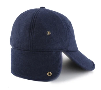Connectyle Bărbați de Iarnă Șapcă de Baseball cu Cozoroc Visor Earflap Montate Pălărie Faux Blana Căptușite în aer liber de zi cu Zi Caldă, se Acoperă Gâtul Pălării