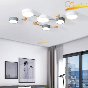 Nordic Acrilice LED Lampă de Plafon de Iluminat Modern Art Lumini Plafon Dormitor Mese pentru Camera de zi Loft Decor de Lămpi