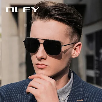 OLEY Bărbați Vintage Pilot polarizat ochelari de Soare Clasasic Brand de Ochelari de Soare Ochelari de Conducere Pentru Bărbați/Femei