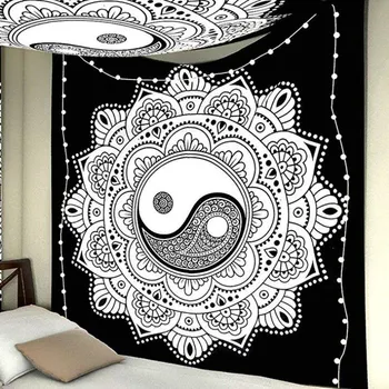Moda hippie agățat de perete yoga tipar digital de protecție solară pătrat șal de Epocă Indian Mandala tapiserie w3-nou-E-MTL01-15