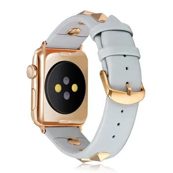 Punk curea din Piele pentru Apple watch band 44 mm 40 mm iWatch trupa 38mm 42mm din Piele Watchband bratara Apple watch 5 4 3 21