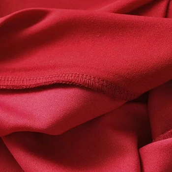 Za Doamnă Dulce de Vară Scurt Puff Maneca Scurta Tricouri 2020 Fete de Moda Decorare Arc Roșu Femeie Tricou Topuri mujer camisetas