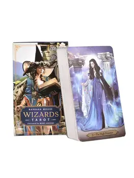 78 De Cărți Set Vrăjitor Oracle Carduri Magic Tarot Carduri De Divertisment Petrecere De Birou, Cărți De Joc Cu Limba Engleză Ghid