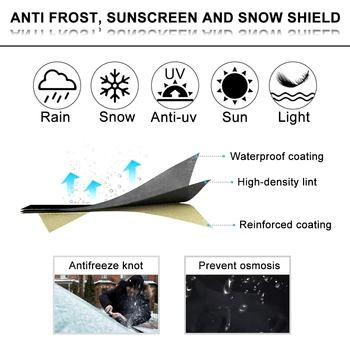 Iarna Parbriz Auto Oglinda Scutul Anti-Îngheț, Gheață, Zăpadă, Soare UV Praf Ecran Protector