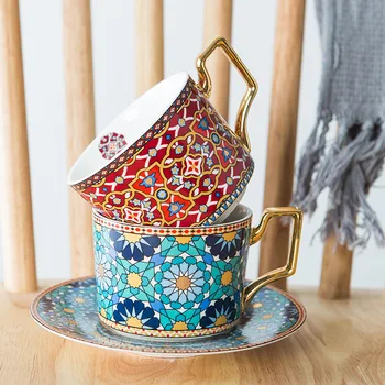 Stil European small luxury ceașcă de cafea farfurie ceașcă de ceai set Maroc stil cup ins stil englezesc de după-amiază ceașcă de ceai