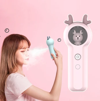 Portabil umidificator de aer fata de frumusete vapor instrumente de îngrijire a pielii nano ceață nebulizator Femei Faciale Pulverizator demachiant difuzor