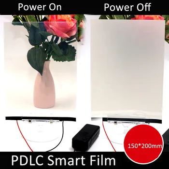 Personalizate Inteligente de Film Magic PDLC Film Reglaj A5 Dimensiunea Eșantionului 15*20cm Inteligent de Film Fereastră Fereastră Ochelari Electric de Comutare Tentă