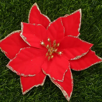 10buc/Set Artificiale Flori Colorate Destul de Ornament Agățat pe Pomul de Crăciun, De Nunta, de Crăciun, Ziua Îndrăgostiților Decor