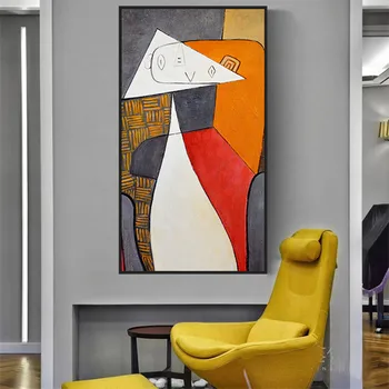 Picasso Picturi in Ulei pe Panza Celebru Abstract Reproduceri de Arta de Perete Postere si Printuri pentru Casa Living Decorul Camerei, Fara Rama