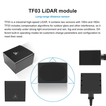 Benewake TF03-100 Rază Lungă Senzor, IP65 10KHz Frame Rate & 100m de Operare Range Rider Modulul UART / I2C pentru Interior / Exterior