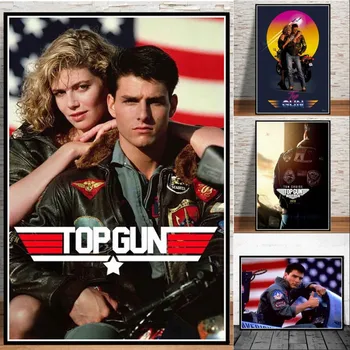 Top Gun Film 2020 Tom Cruise Film de benzi Desenate Panza Pictura, Postere, Printuri de Arta de Perete de Imagine pentru Camera de zi Decor Acasă Cuadros