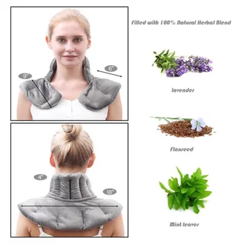 Portabil Gât Mai Cald Bretele De Sprijin Bărbați Femei Wrap Cald Și Rece Terapie Gri Umăr Bretele De Sprijin Dureri Musculare Relief Folie