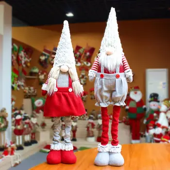 Manual Elf De Crăciun De Decorare Retractabil În Picioare Suedeză Gnome Třmte Papusa Dropshipping