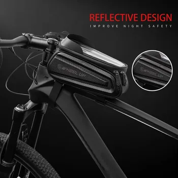 Roata MTB Bicicleta Geanta Touchscreen Cadru de Bicicletă Hard Shell Pungi de Ciclism Impermeabil Fata de Sus a Tubului Caz Telefon Accesorii pentru Biciclete