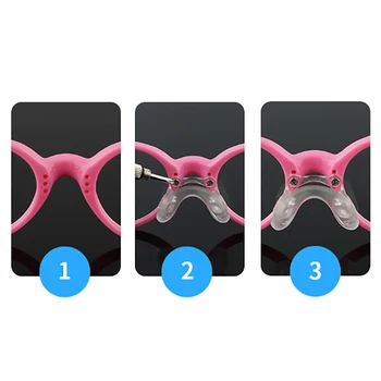 50pcs copii copil de silicon anti-alunecare stick pe nas tampoane pad pentru ochelari ochelari