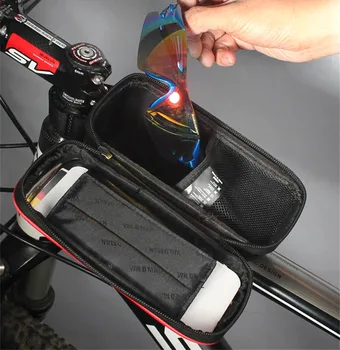 OMUL SĂLBATIC Ecran Tactil Bicicleta Sac Impermeabil Bicicleta Ghidon Sac 5.8/6.0 Inch Telefon în Caz de Ciclism Top Tube-Geanta Accesorii