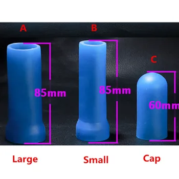 Silicon albastru pompa pentru Penis Sleeve Pentru Marirea penisului /pro extender /Targa /Vacuum Cupa de Înlocuire Sex Produs Pentru Barbati