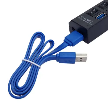 2020 Fierbinte 4 Porturi HUB USB 3.0 Super-Viteza de 5Gbps Micro USB 3.0 HUB de Înaltă Calitate, Cu Comutator Separat USB Splitter Calculator Adaptor